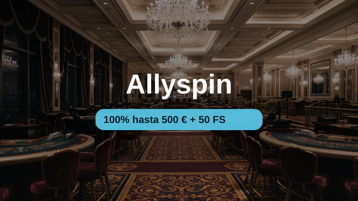 Allyspin casino — bono de bienvenida 100% hasta 500 € + 50 FS, pagos: Visa, Mastercard, Skrill, Neteller, Paysafecard