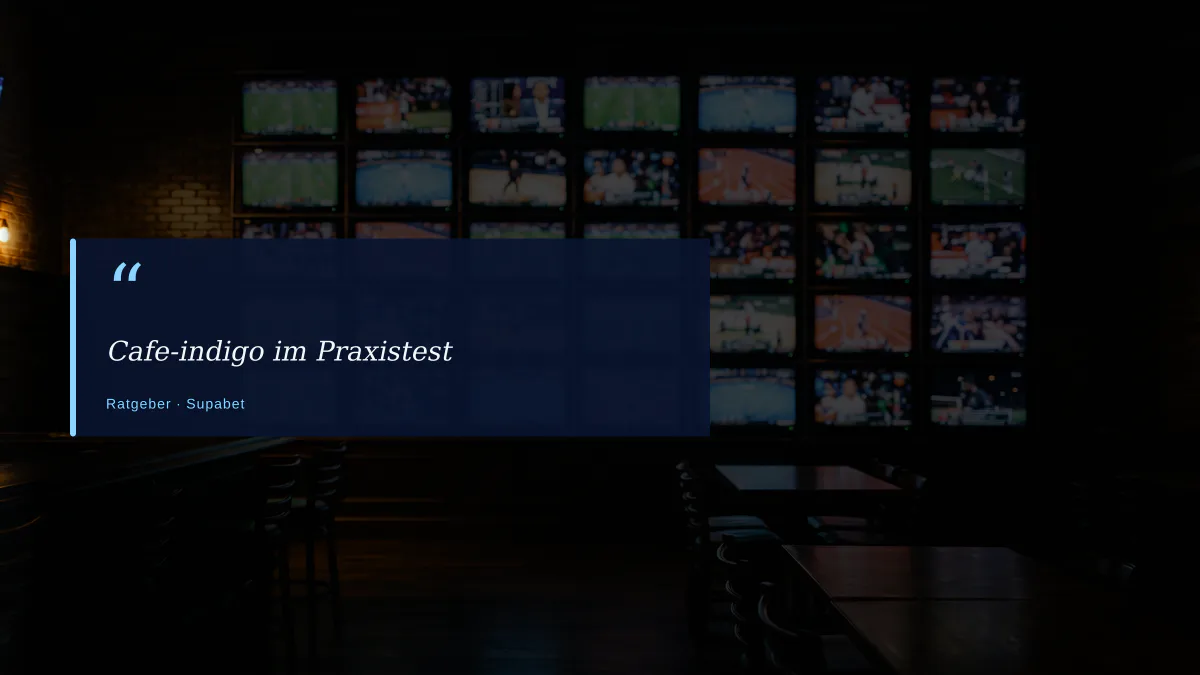 Cafe-indigo im Praxistest
