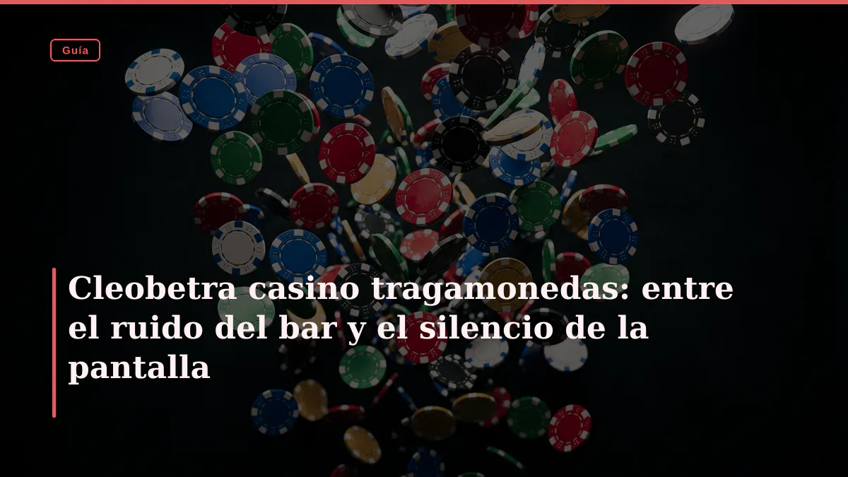 Cleobetra casino tragamonedas: entre el ruido del bar y el silencio de la pantalla