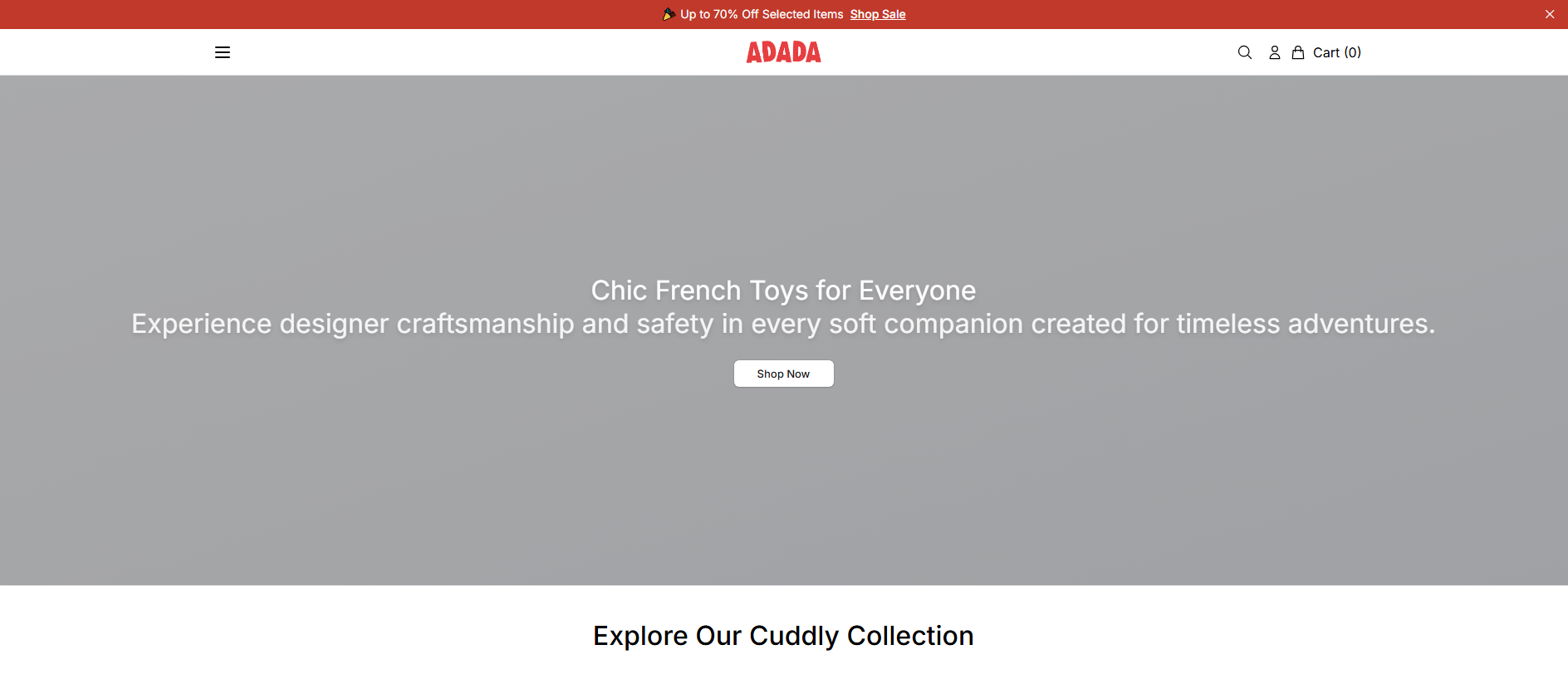 Stored capture of adadaworld.shop