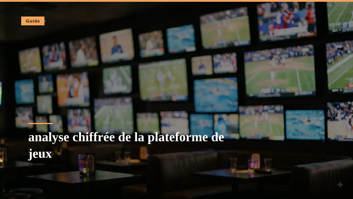 analyse chiffrée de la plateforme de jeux