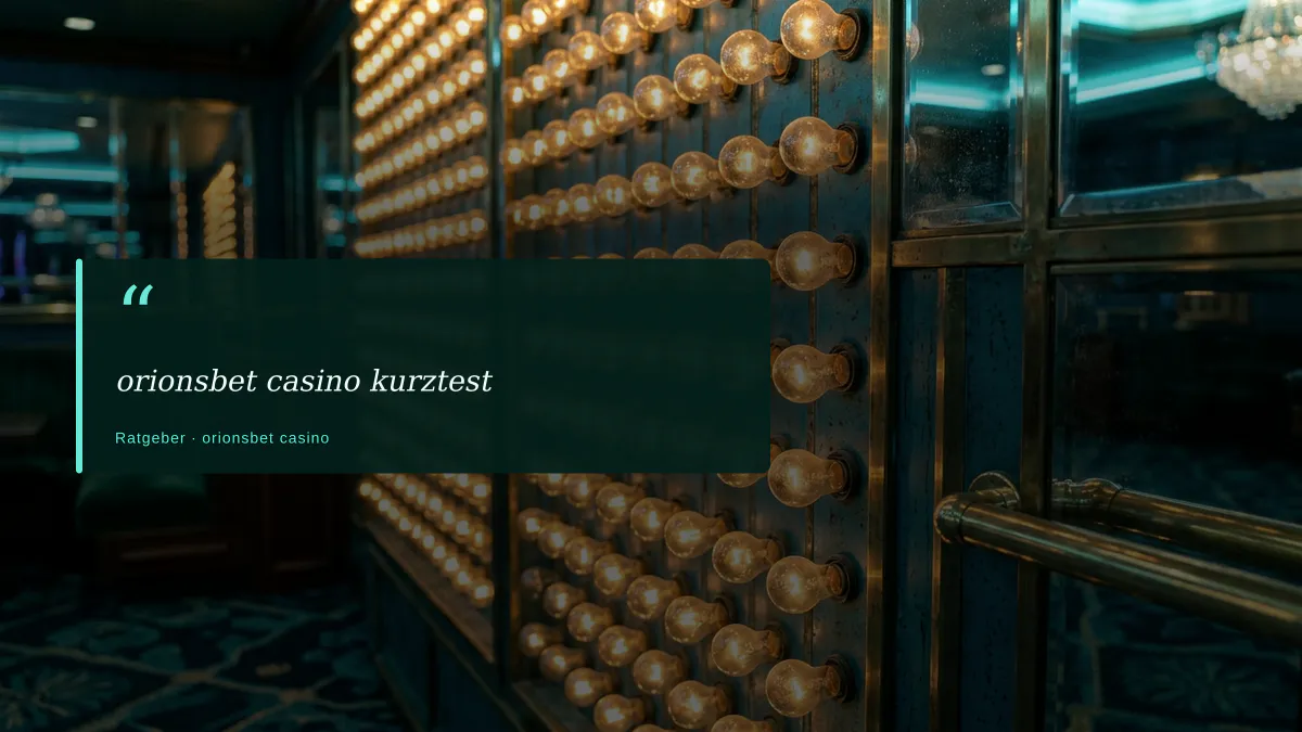 orionsbet casino kurztest
