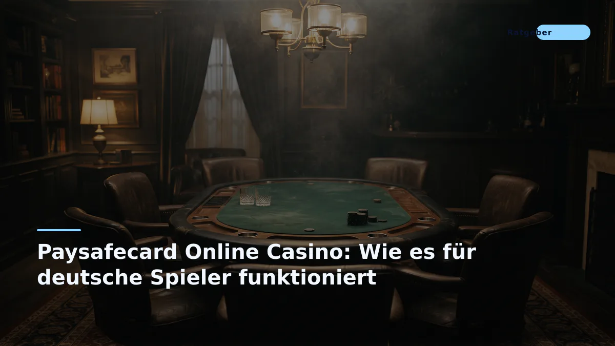 Paysafecard Online Casino: Wie es für deutsche Spieler funktioniert