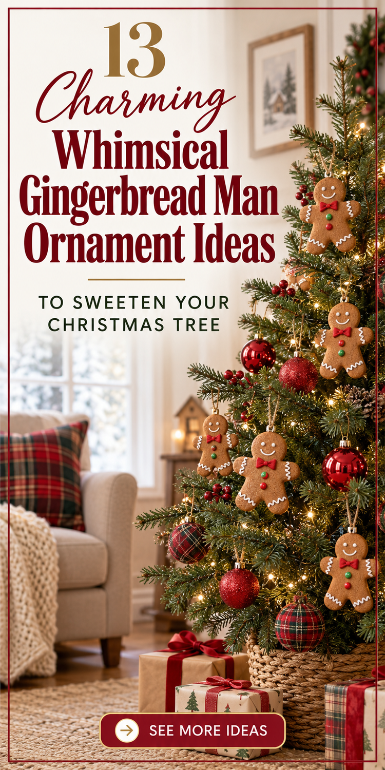 13 Charming Whimsical Gingerbread Man Ornament Ideas to Sweeten Your Christmas Tree