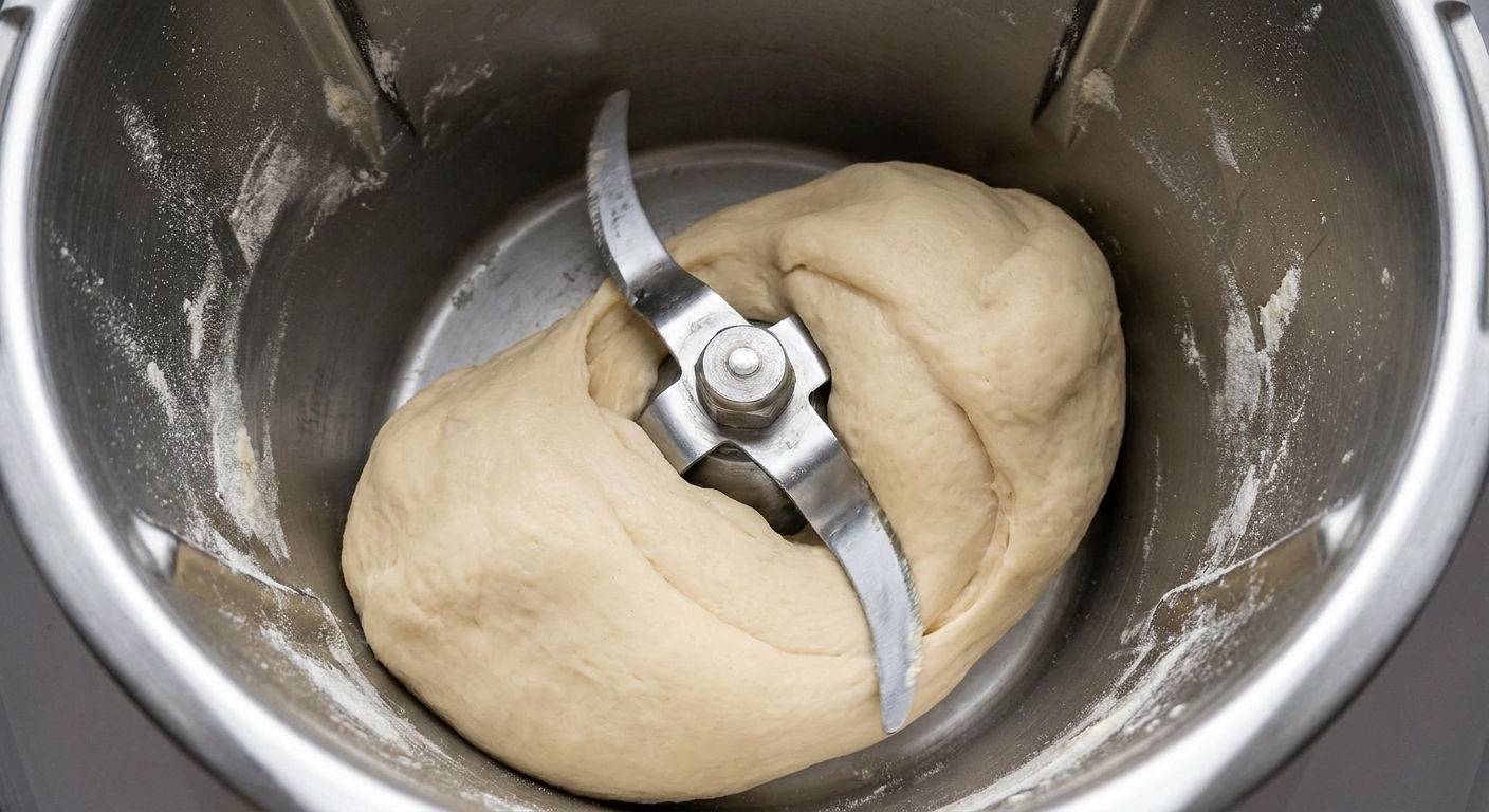 Wyrabianie ciasta pierogowego w thermomix.