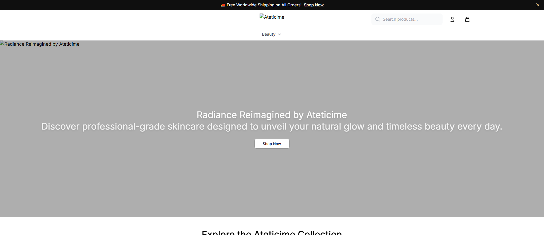 Stored capture of ateticimecare.shop