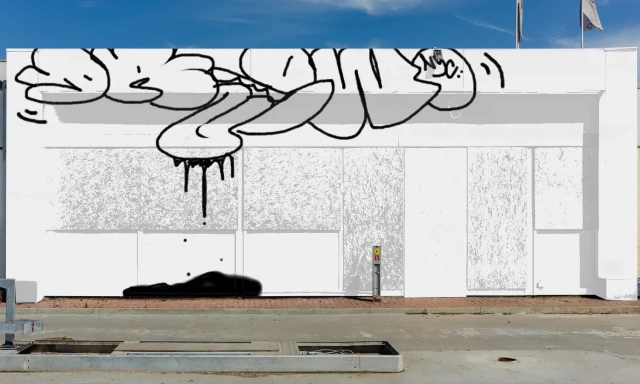 Graffiti artwork by Drew