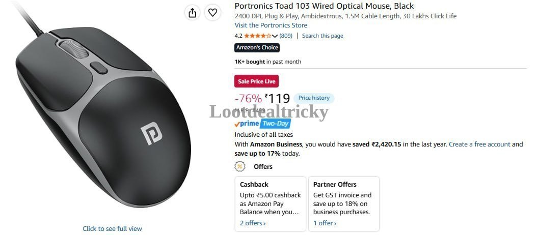 Portronics Toad 103 | Huge Savings Offer