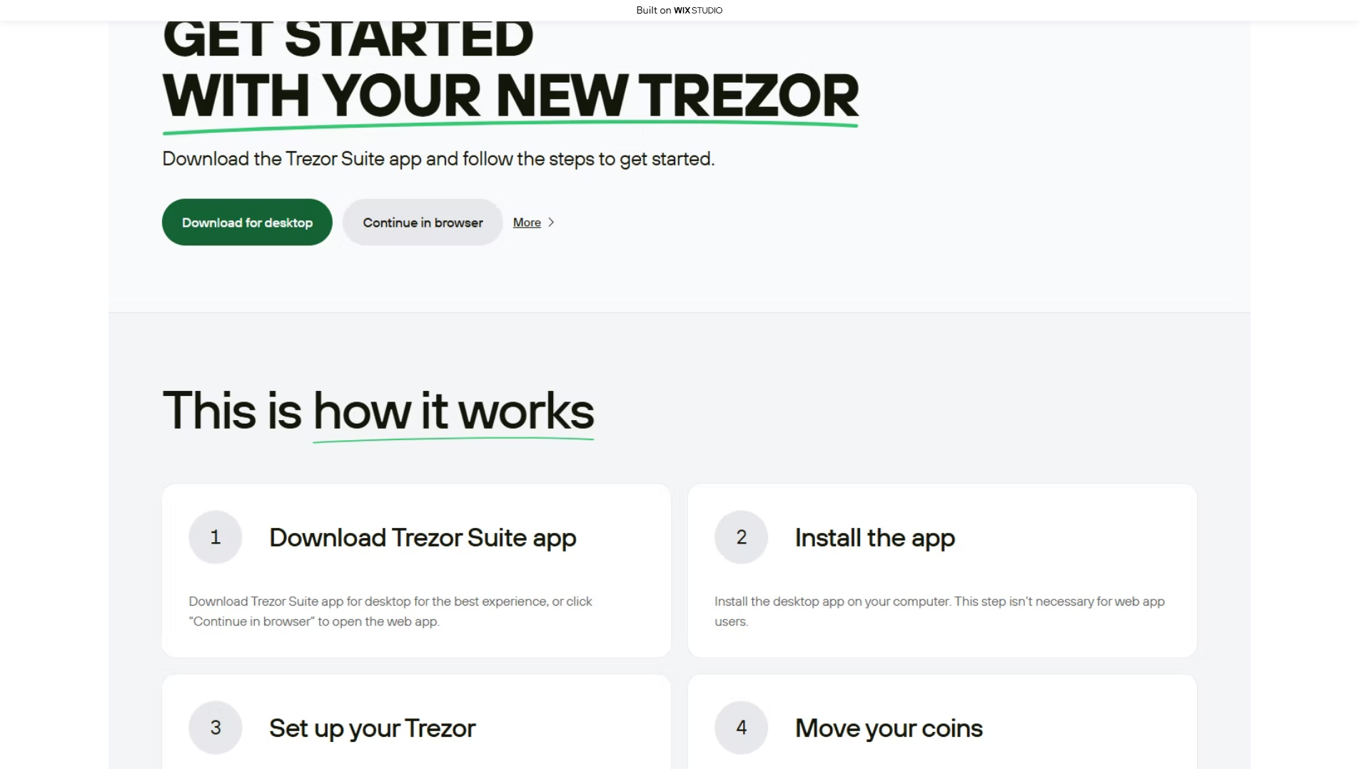 Stored capture of strt-trzr-io.wixstudio.com