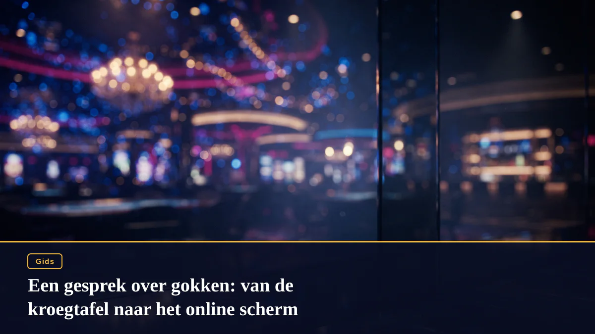 Een gesprek over gokken: van de kroegtafel naar het online scherm