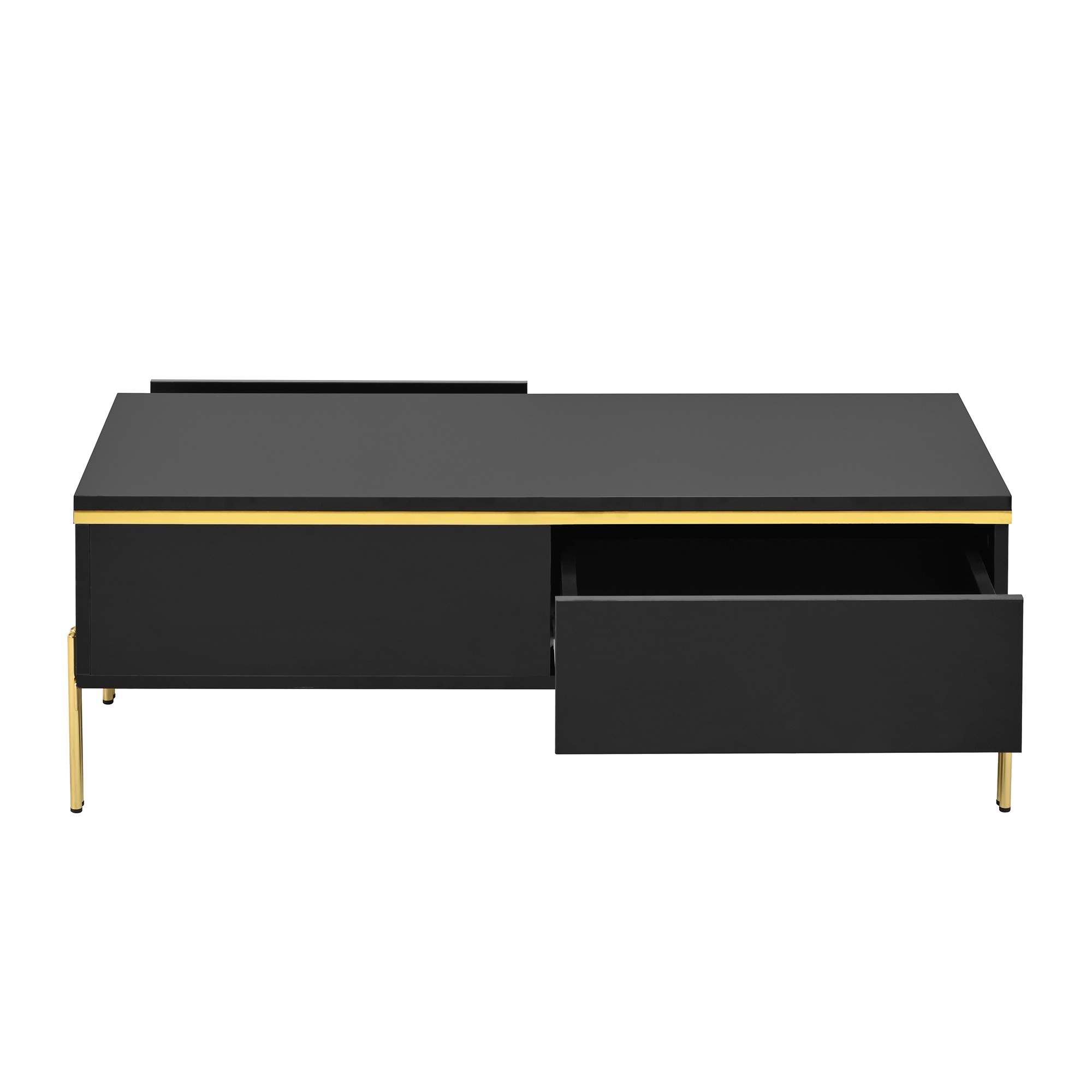 Meuble TV Noir, Rangement, Design Moderne, Structure Robuste, Finition Haut de Gamme, Entretien Facile, Usage Quotidien - Salon 5