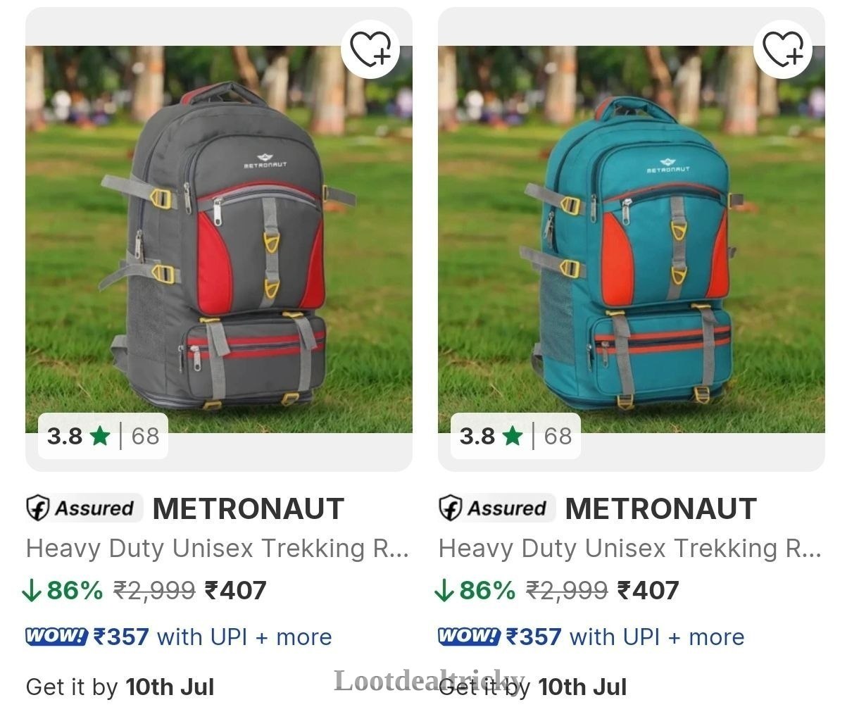 Metronaut Rucksacks Up – Amazing Price Drop @ 88% OFF