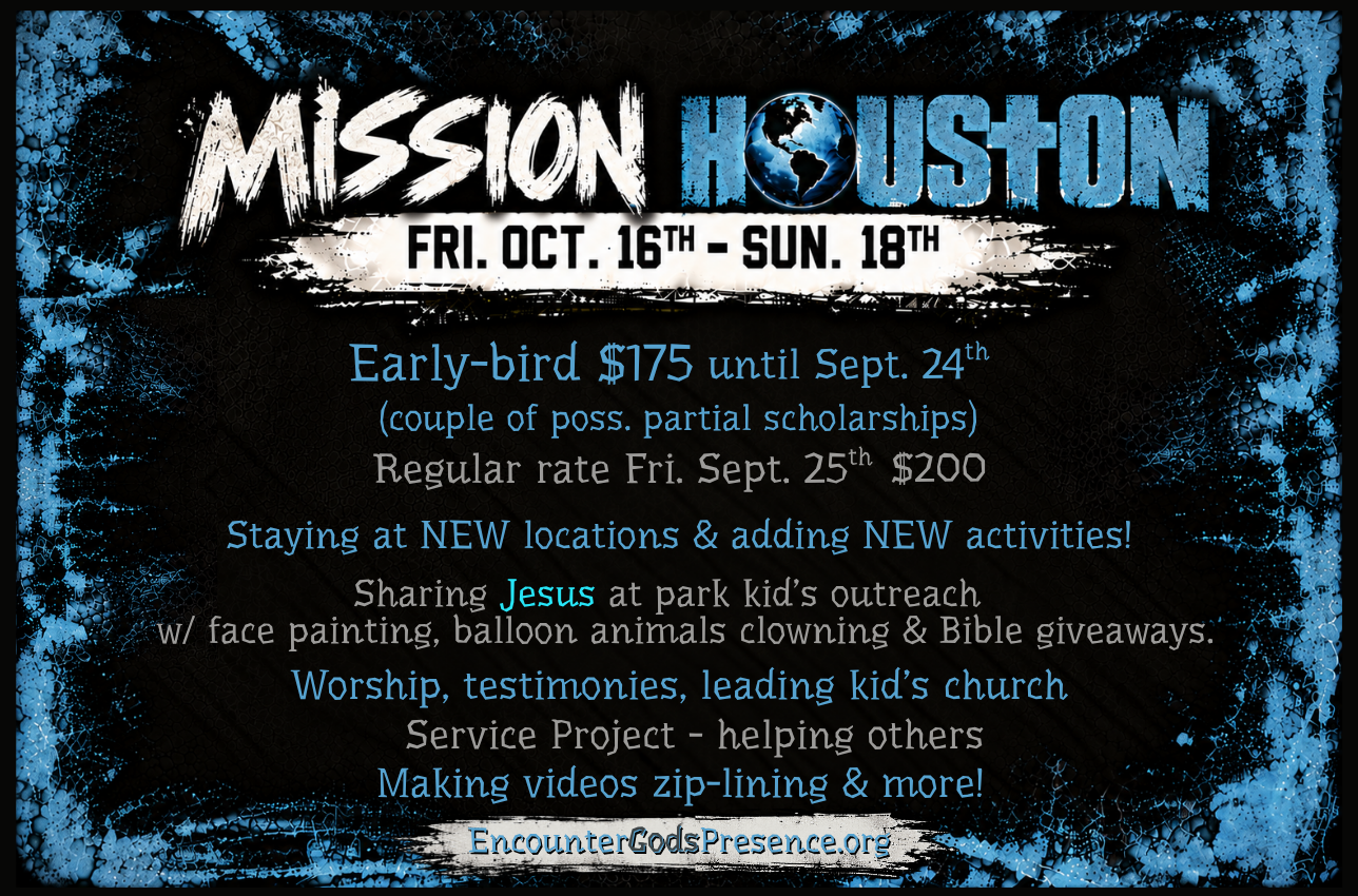 Mission Houston post flyer Oct 2026