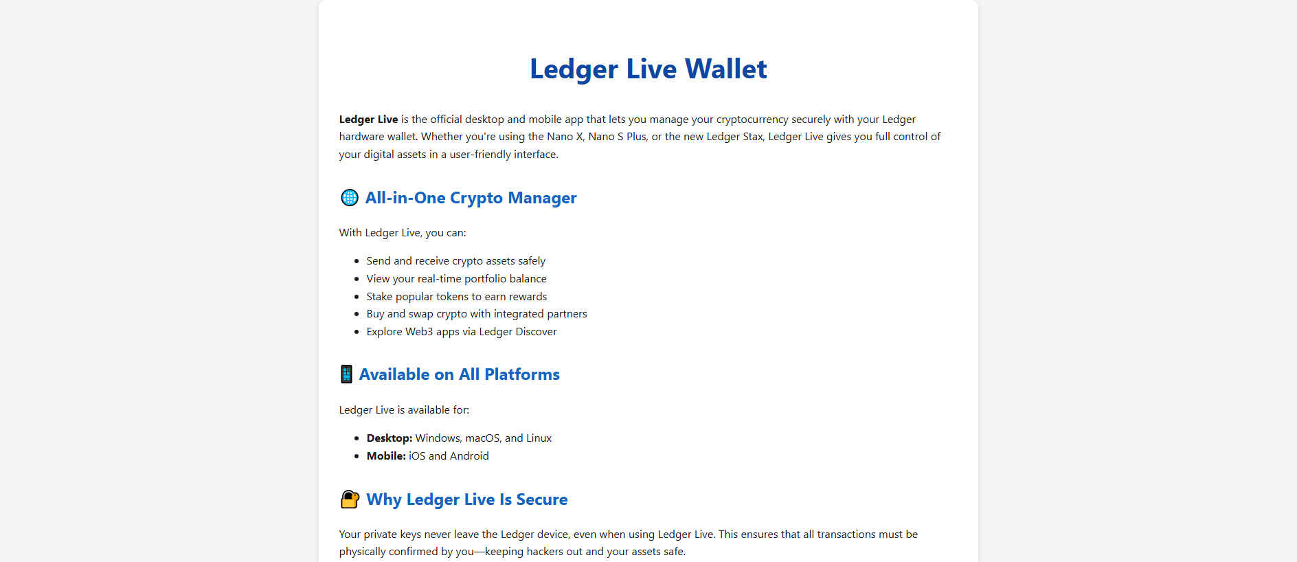 Stored capture of ledgerlive-wallet.pages.dev