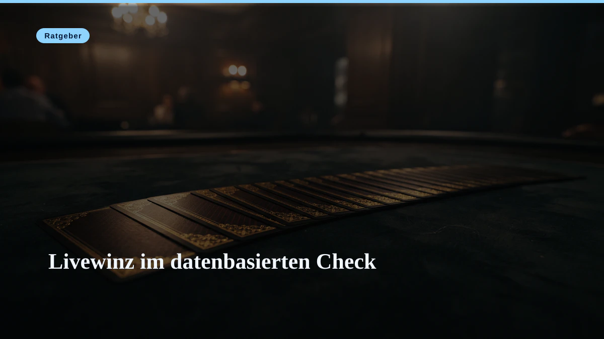 Livewinz im datenbasierten Check