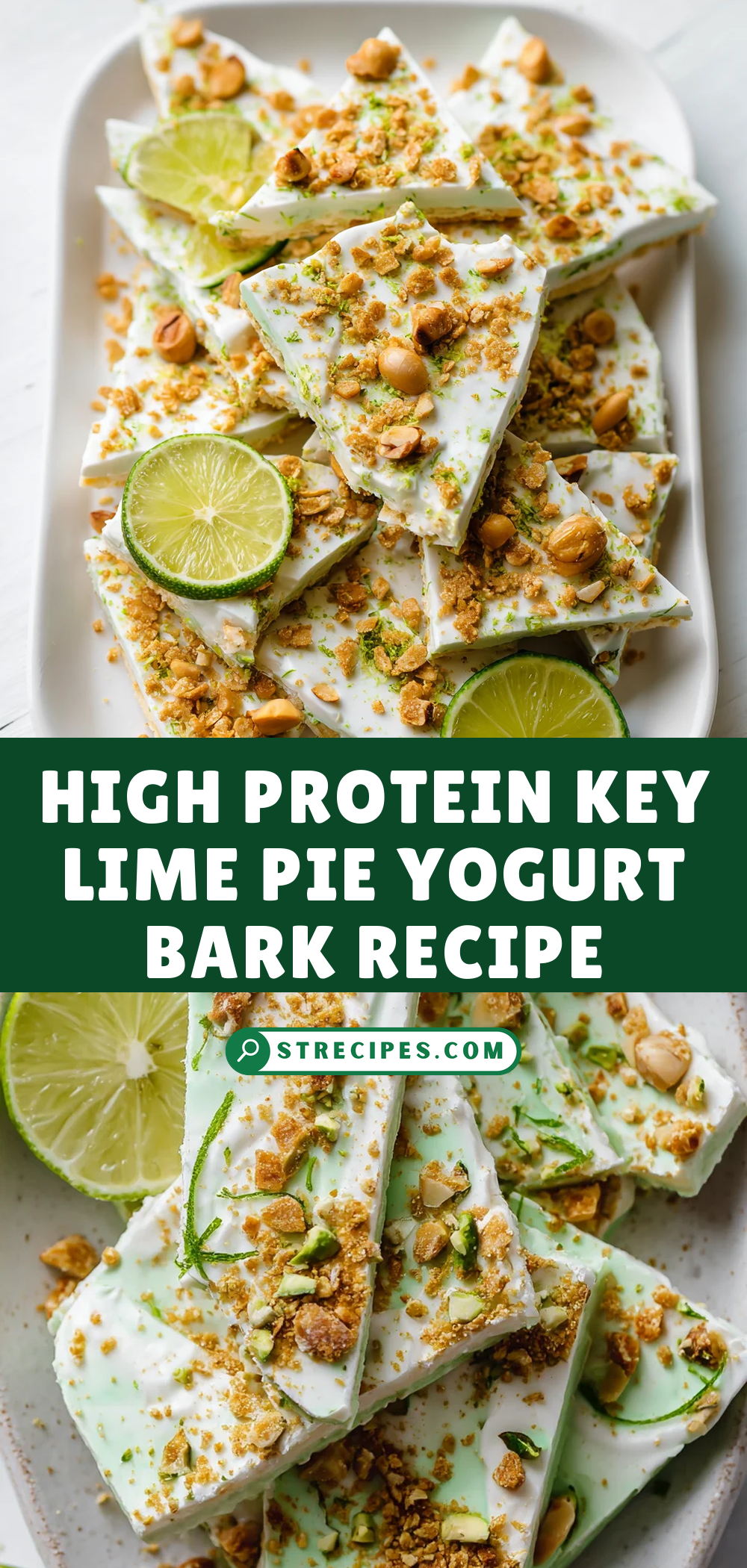 High Protein Key Lime Pie Yogurt Bark Recipe — homemade High Protein Key recipe