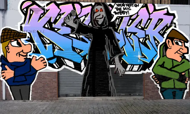 Graffiti artwork by Tkiz