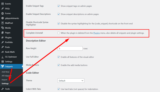 code-snippets-settings-complete-uninstall