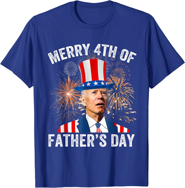 Joe Biden Merry 4th Of Father's Day 4th Of July Gift Unisex T-Shirt