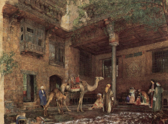 John-Frederick-Lewis-A-House-In-Cairo