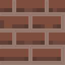 A modified simplistic version of the Minecraft bricks texture