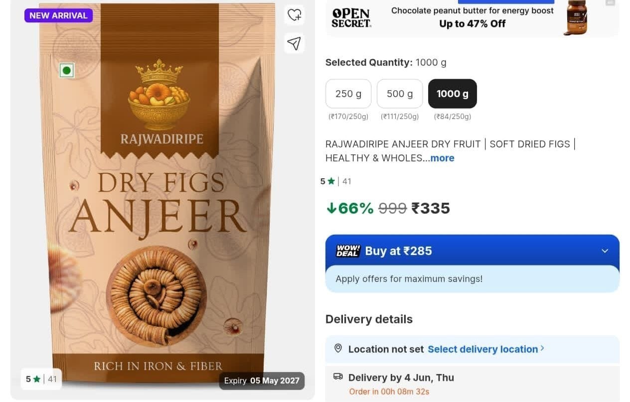 Afghani Anjeer Figs – Lowest Price Get 70% OFF Today
