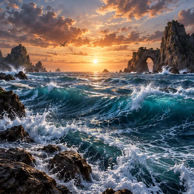 The Sea at Sunset