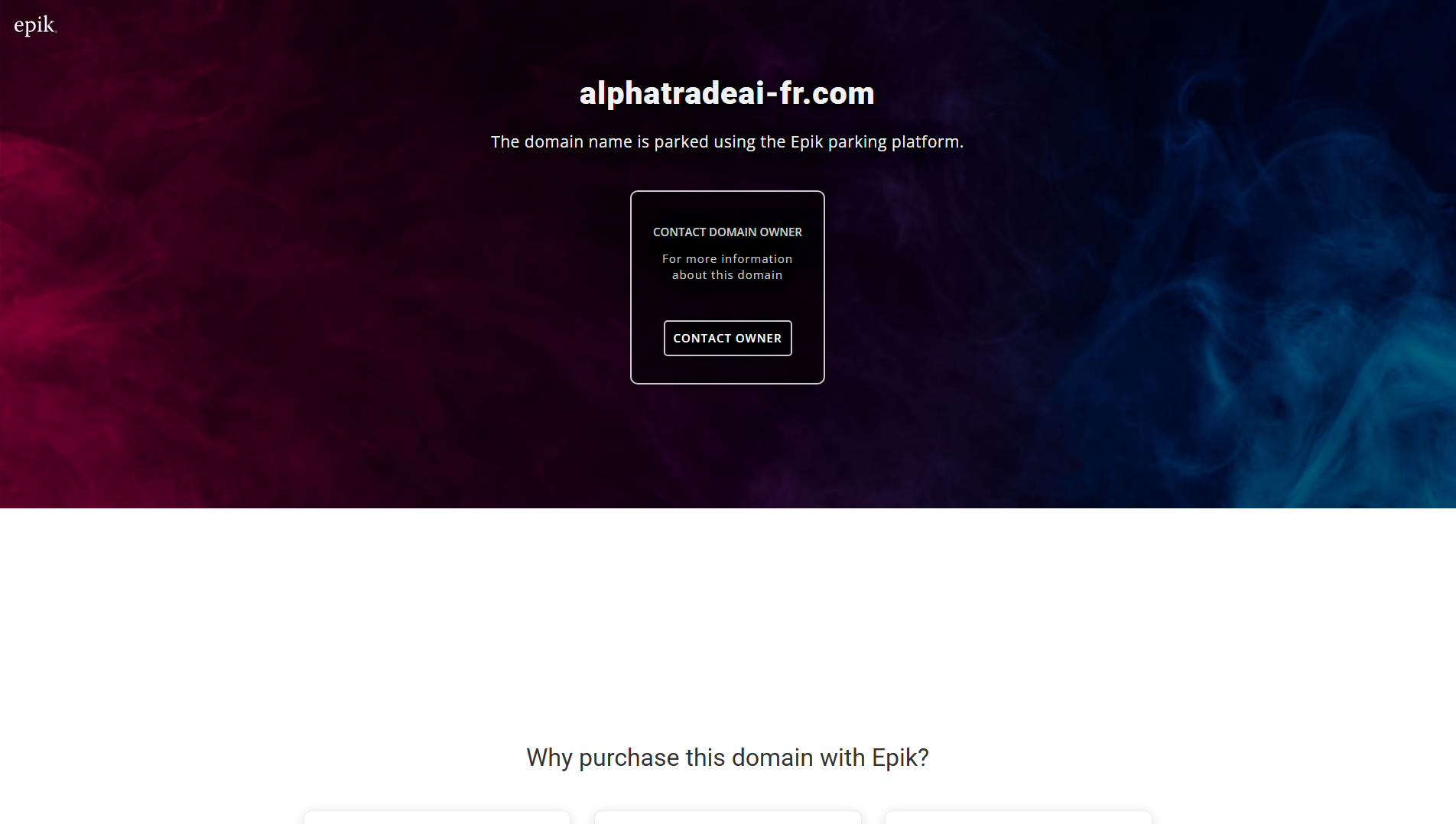 Stored capture of alphatradeai-fr.com
