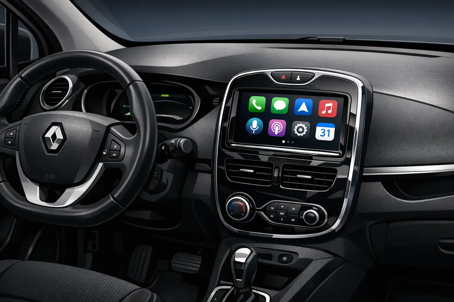 Android Auto sur écran d’origine Renault Zoe 2015 avec module Carplaygo