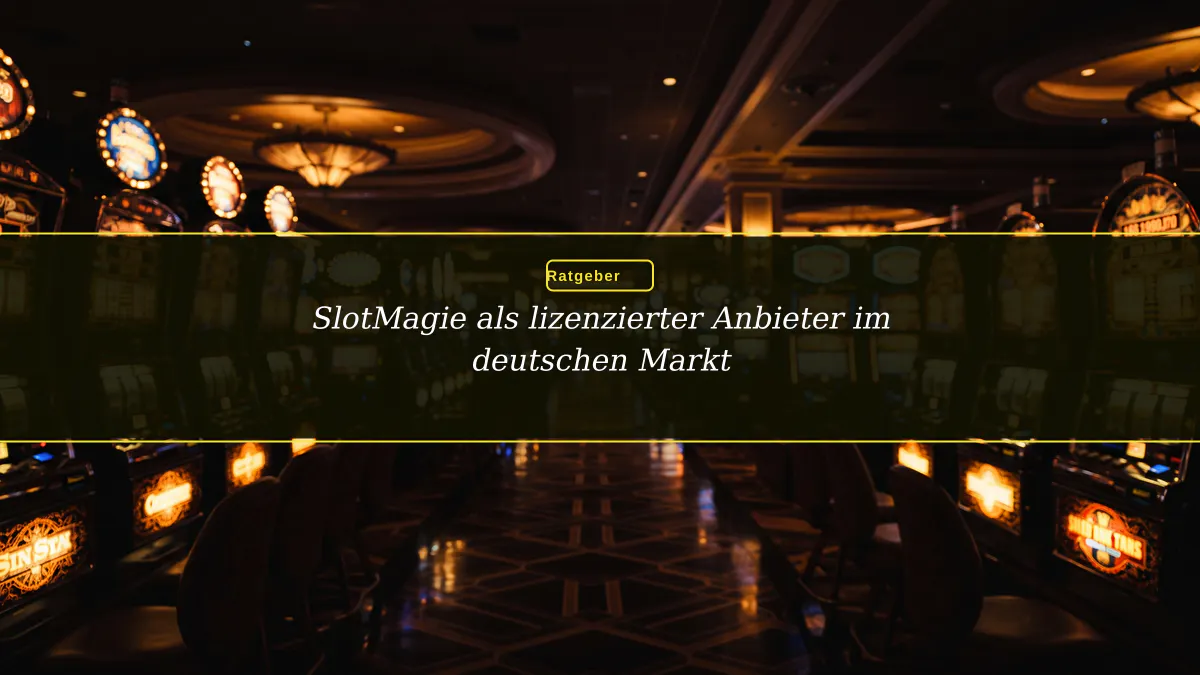 SlotMagie als lizenzierter Anbieter im deutschen Markt