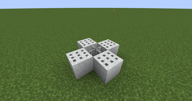 Concrete powder with bars destroying