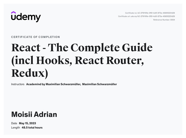 Certification-React
