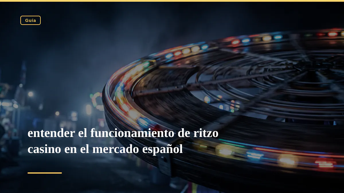 entender el funcionamiento de ritzo casino en el mercado español