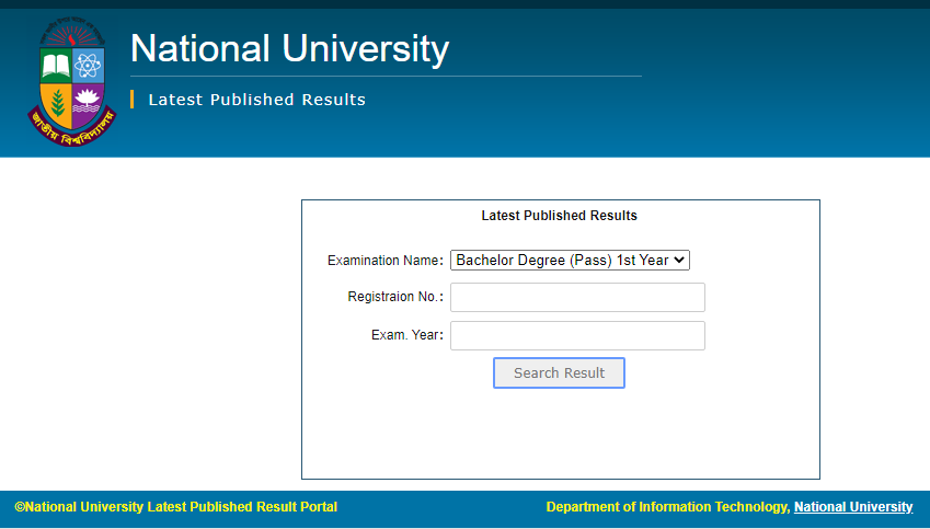 How To Check nubd.info Degree 1st Year Result Online