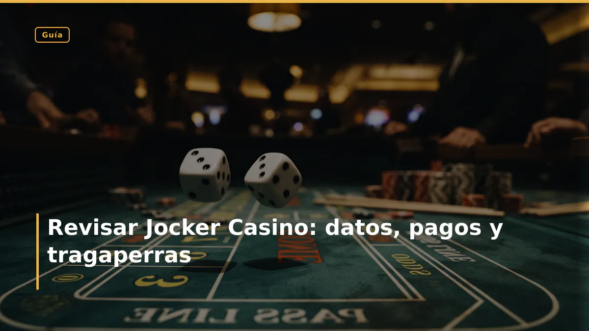 Revisar Jocker Casino: datos, pagos y tragaperras