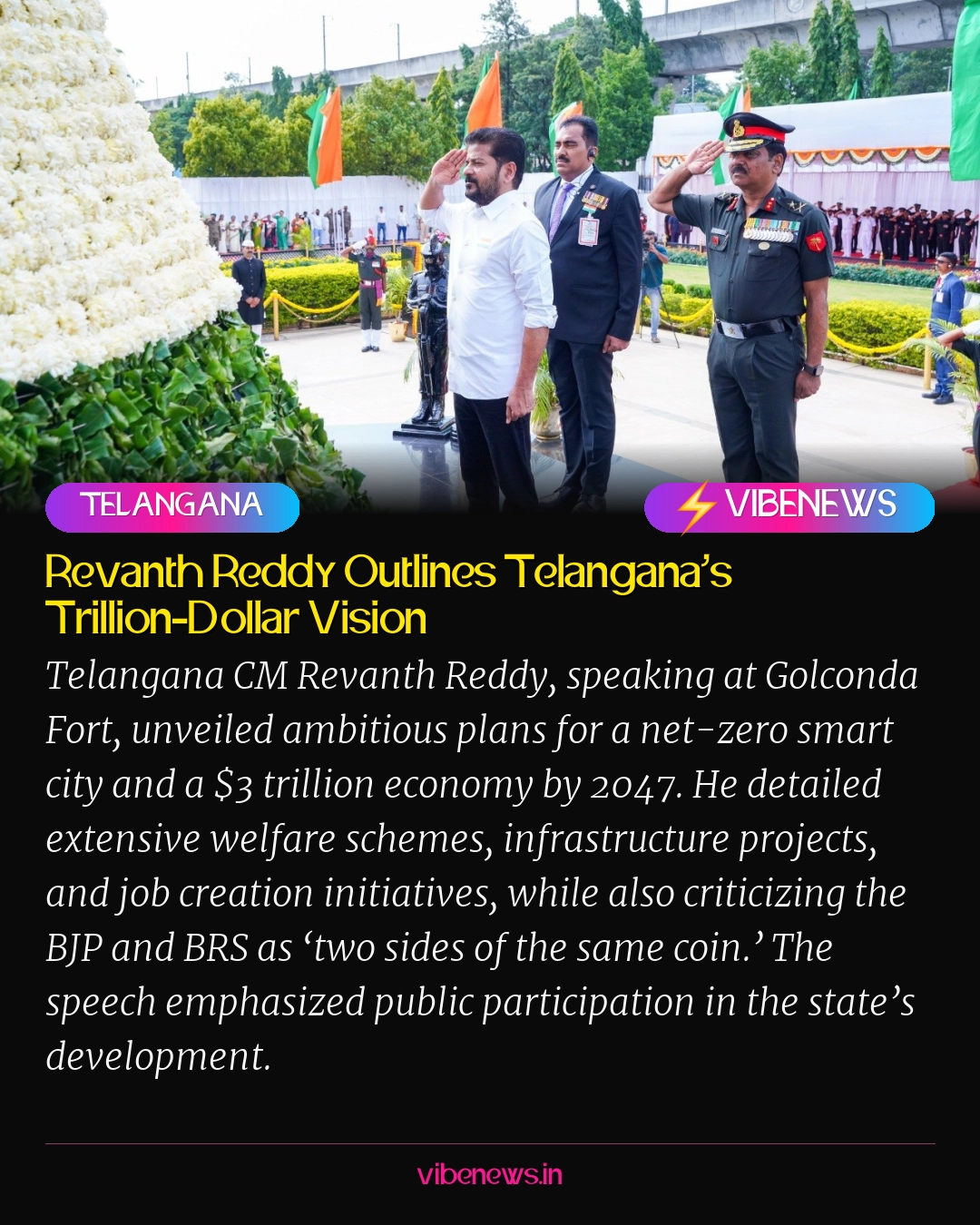 Revanth Reddy Outlines Telangana’s Trillion-Dollar Vision