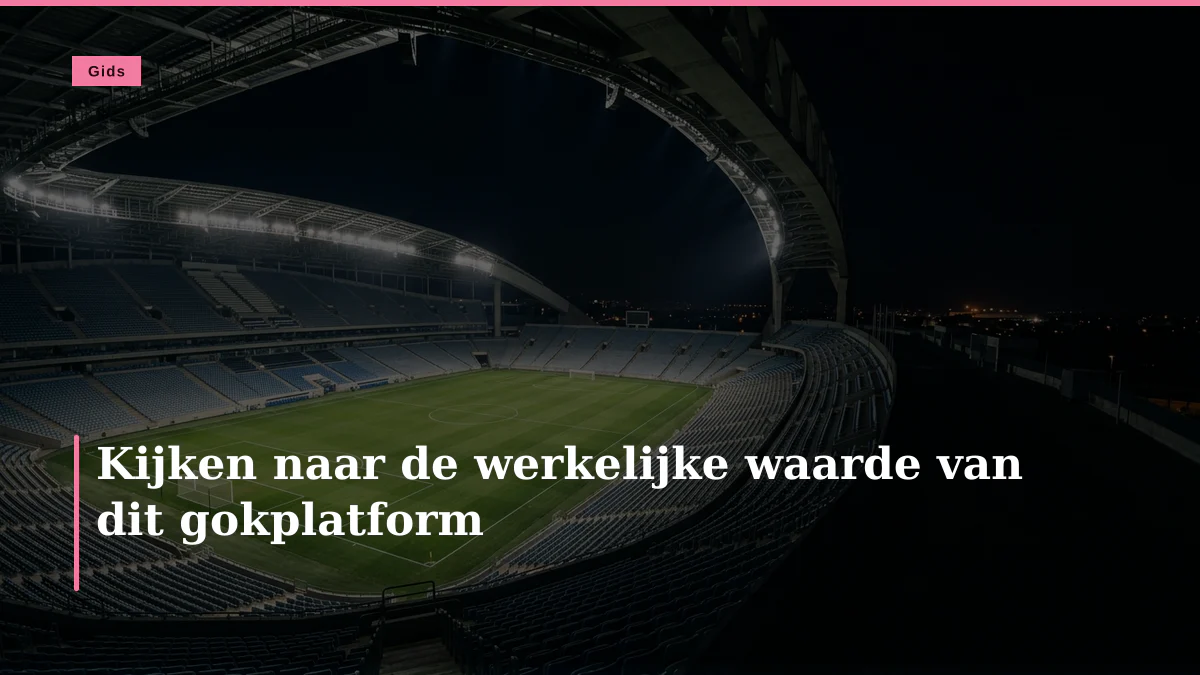 Kijken naar de werkelijke waarde van dit gokplatform