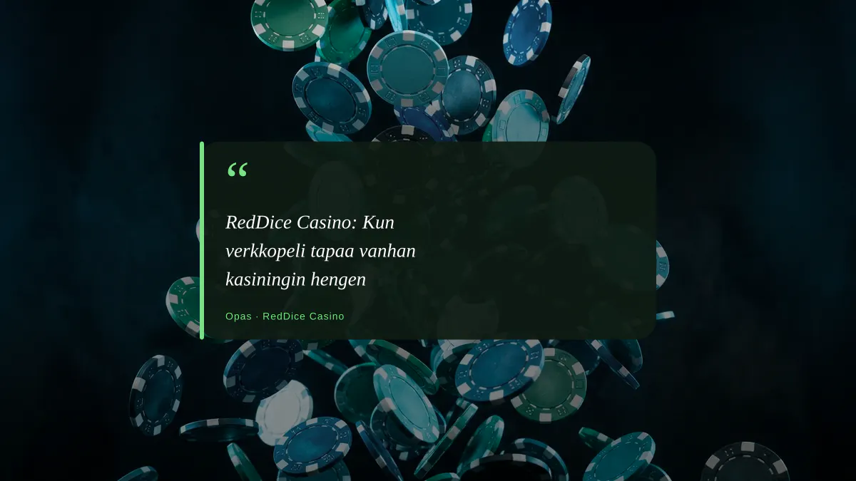RedDice Casino: Kun verkkopeli tapaa vanhan kasiningin hengen