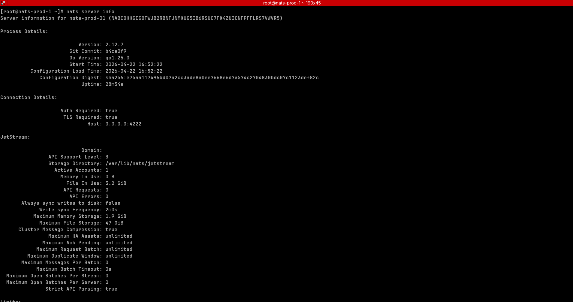 NATS mTLS Connection NATS mutual TLS encrypted communication handshake confirmation
