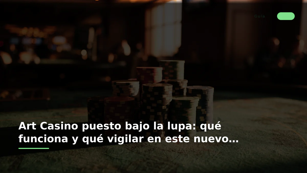 Art Casino puesto bajo la lupa: qué funciona y qué vigilar en este nuevo casino online
