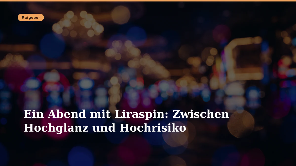 Ein Abend mit Liraspin: Zwischen Hochglanz und Hochrisiko