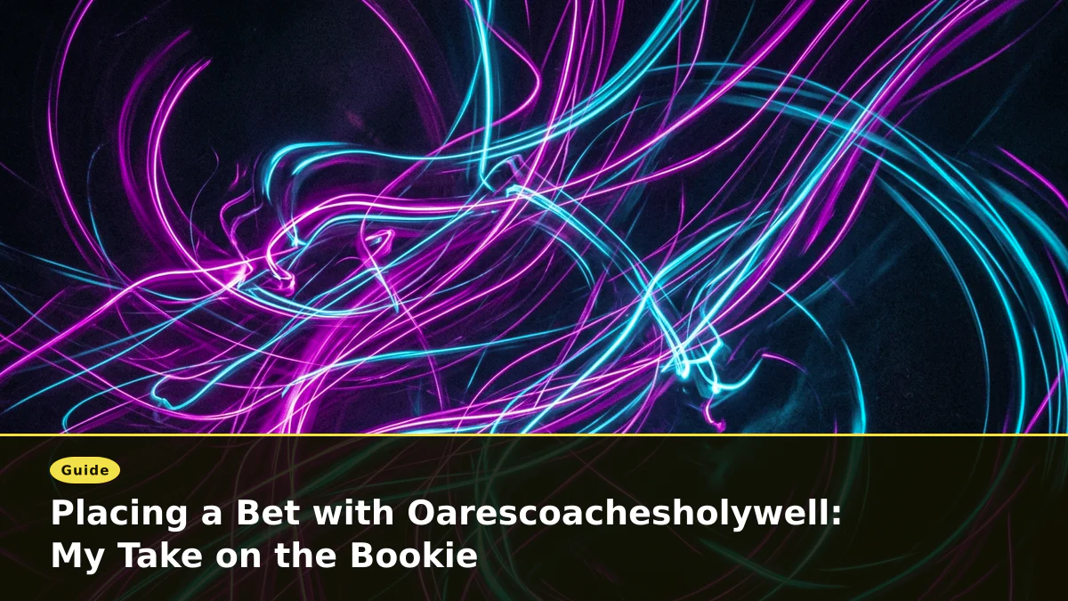 Placing a Bet with Oarescoachesholywell: My Take on the Bookie