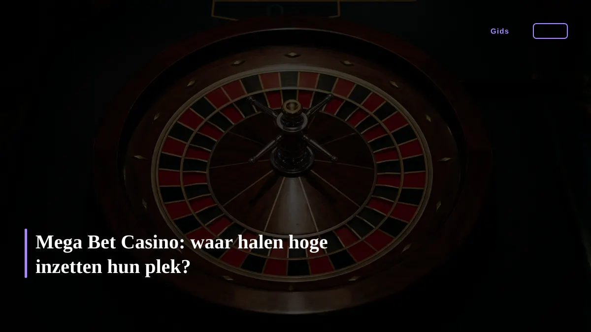Mega Bet Casino: waar halen hoge inzetten hun plek?