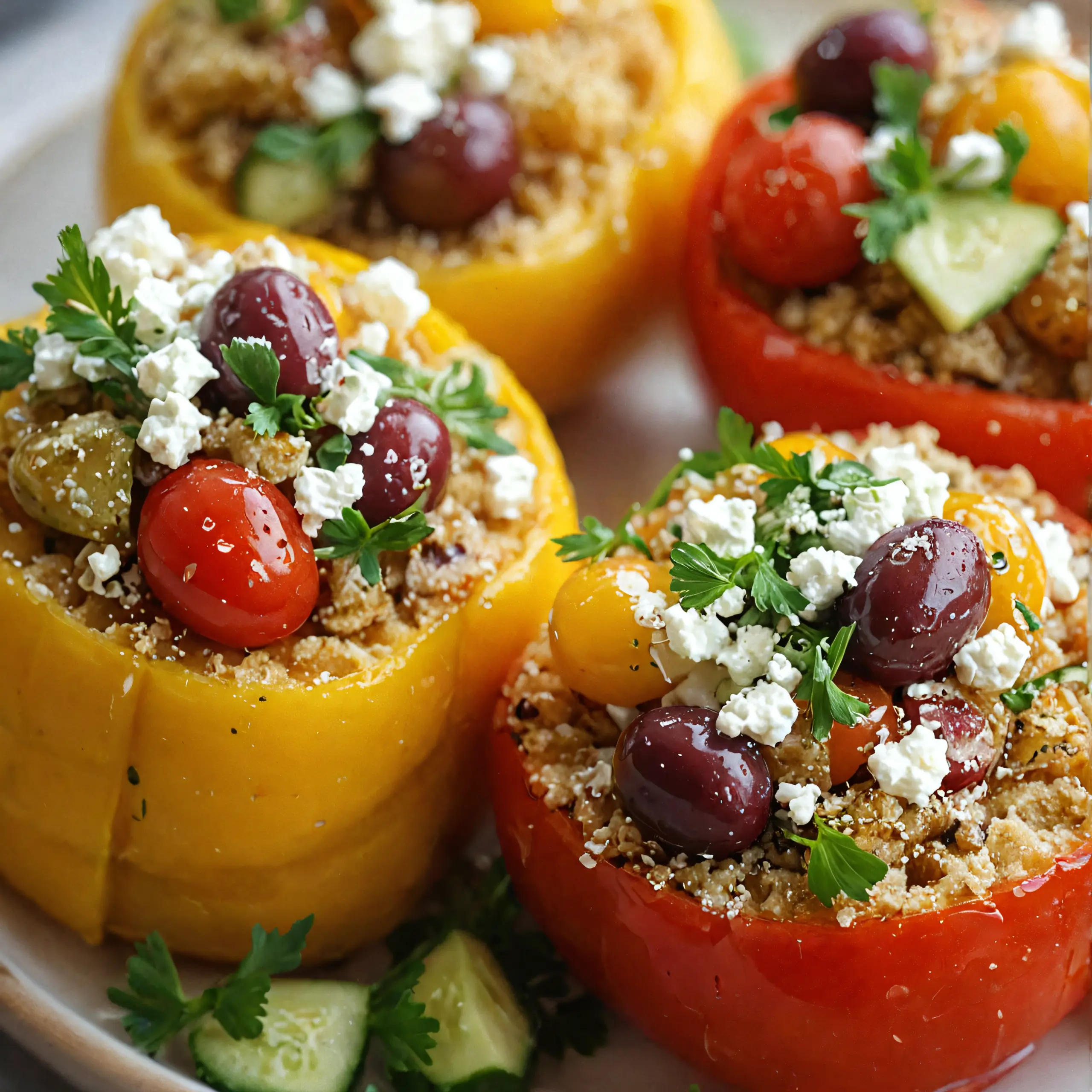 Mediterranean Quinoa-Stuffed Peppers Recipe
