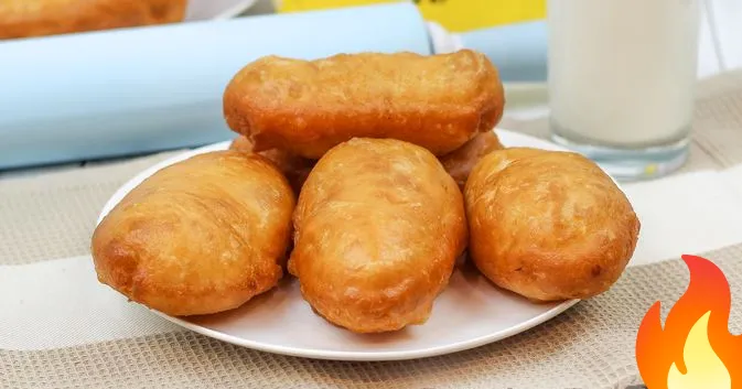 Постер Жареные пирожки с картошкой