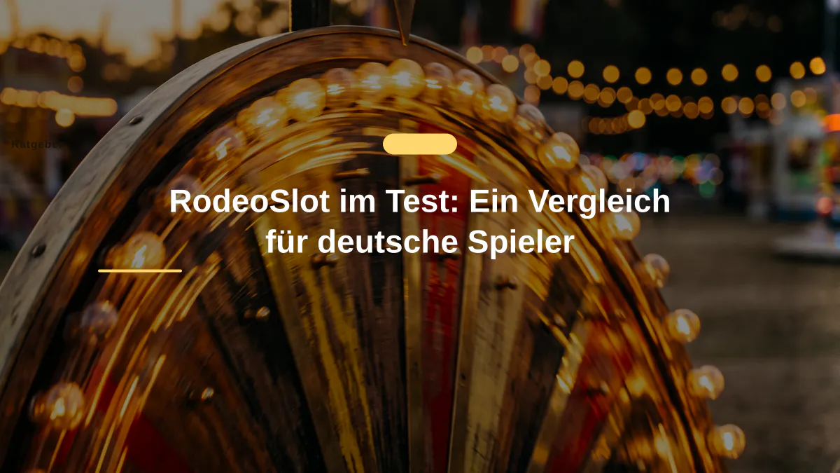 RodeoSlot im Test: Ein Vergleich für deutsche Spieler