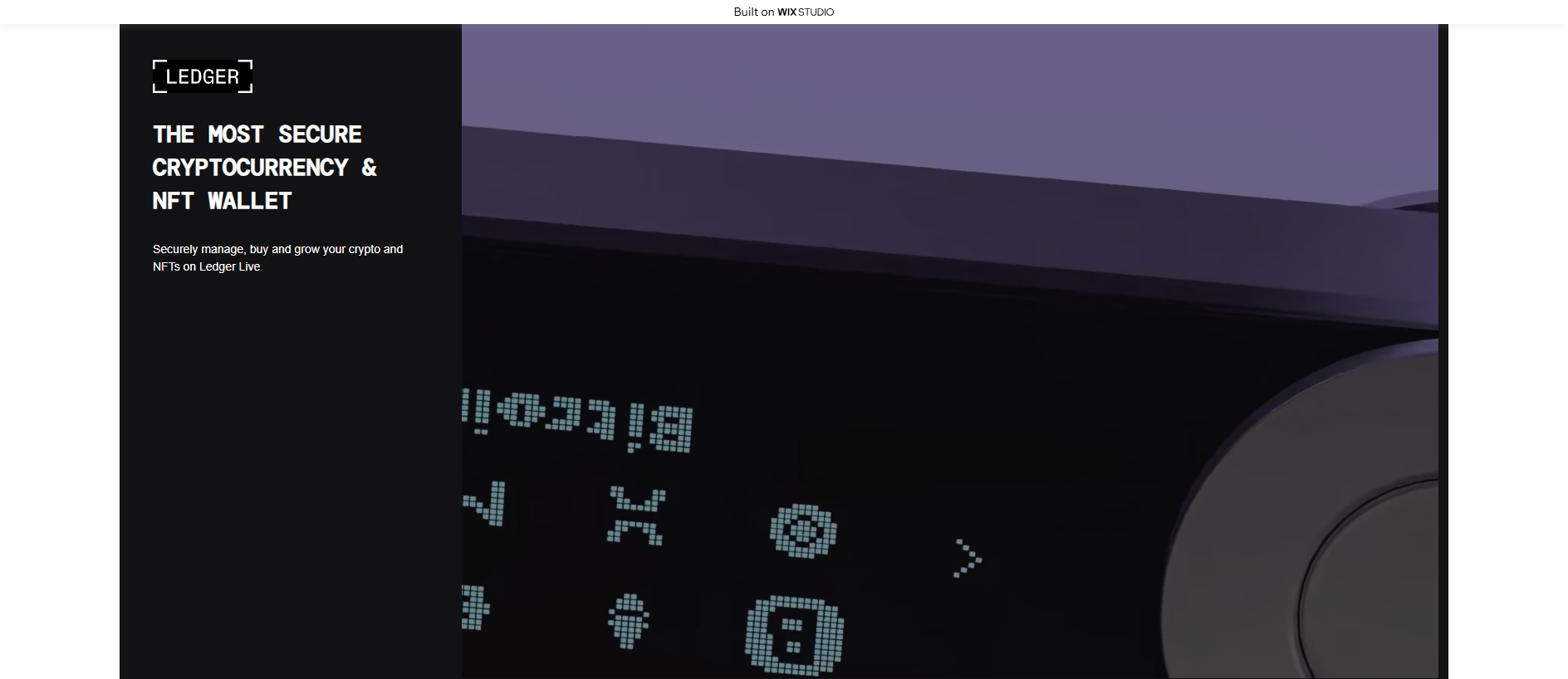 Stored capture of appstart-ledgro.wixstudio.com