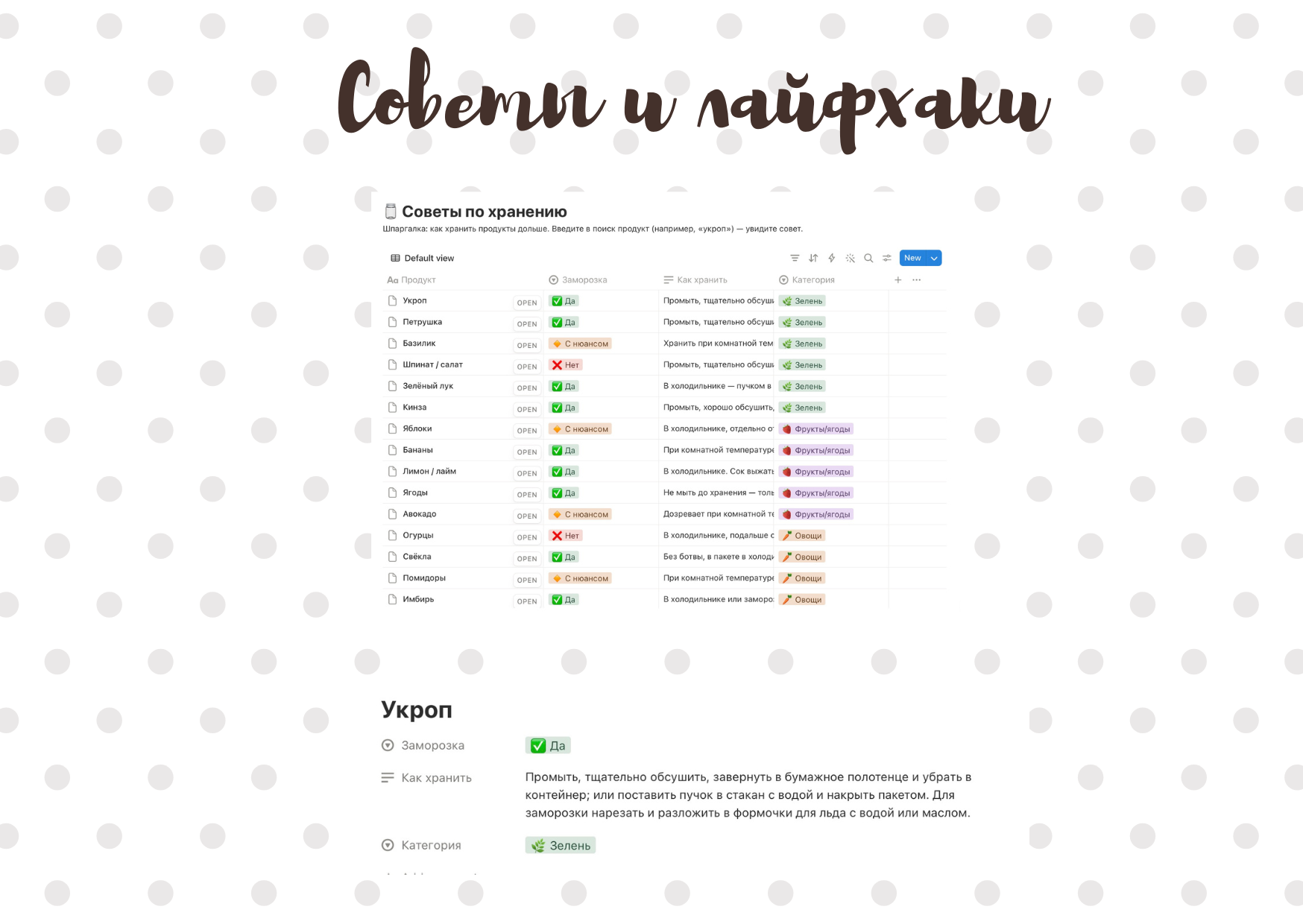 Советы и лайфхаки