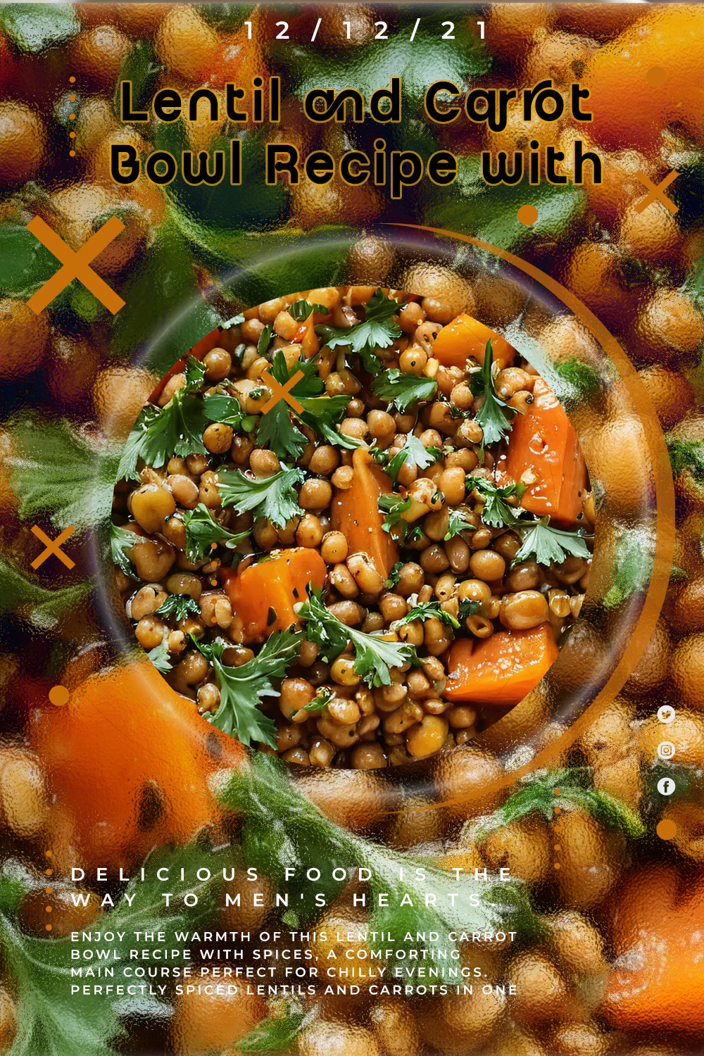 Lentil and Carrot Bowl Recipe with Spices