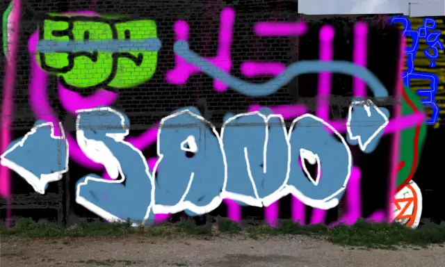 Graffiti artwork by sanoman12